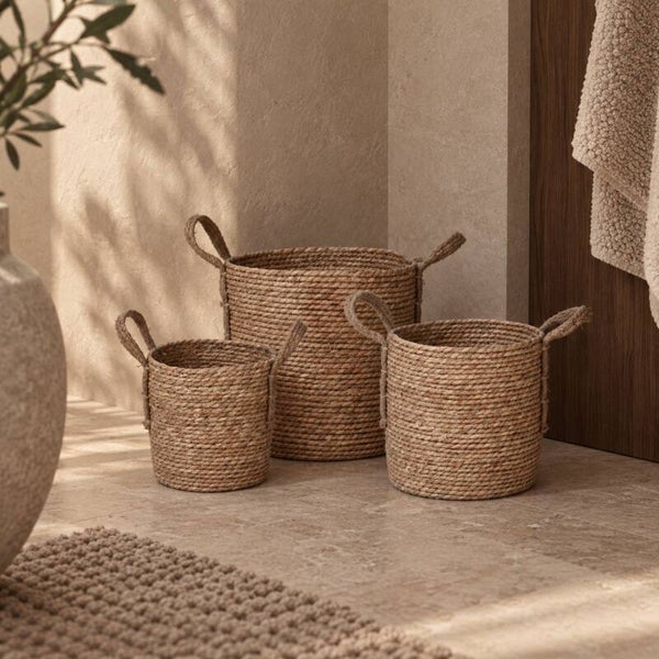Best-Design "Savelle" Manden set met deksel rond 3-delig