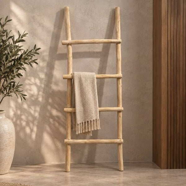 Handdoekrek 150 x 50 cm (staand model) Teakhout