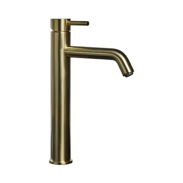 Blue-Label "Brondby-Xl" Hoge wastafelkraan Geborsteld goud