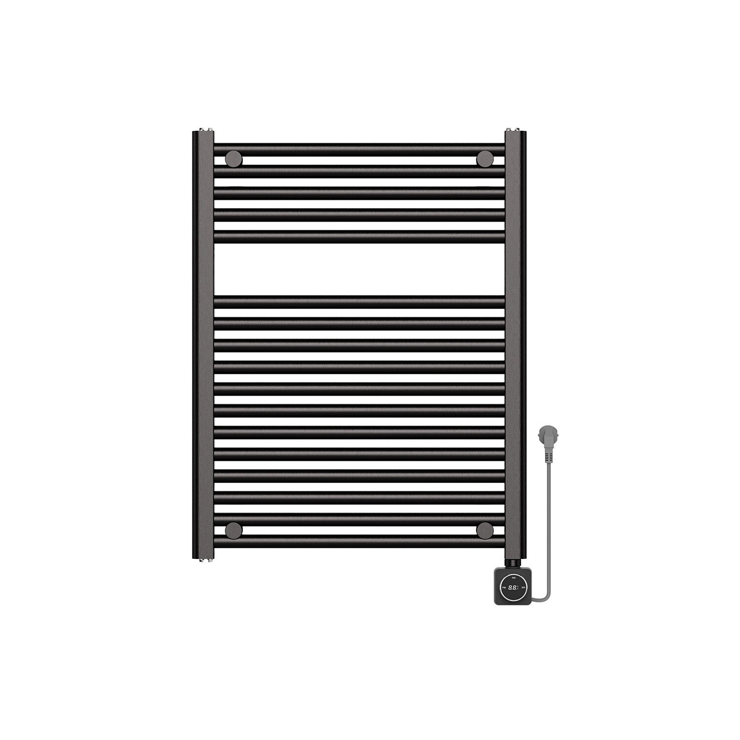 Wiesbaden "Elara" elektrische radiator Smart WiFi 76,6 x 60 cm Gunmetal