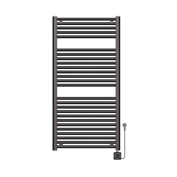 Wiesbaden "Elara" elektrische radiator Smart WiFi 118,5 x 60 cm Gunmetal