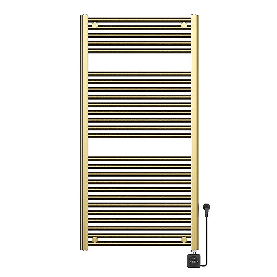 Wiesbaden "Elara" elektrische radiator Smart WiFi 118,5 x 60 cm Geborsteld messing PVD