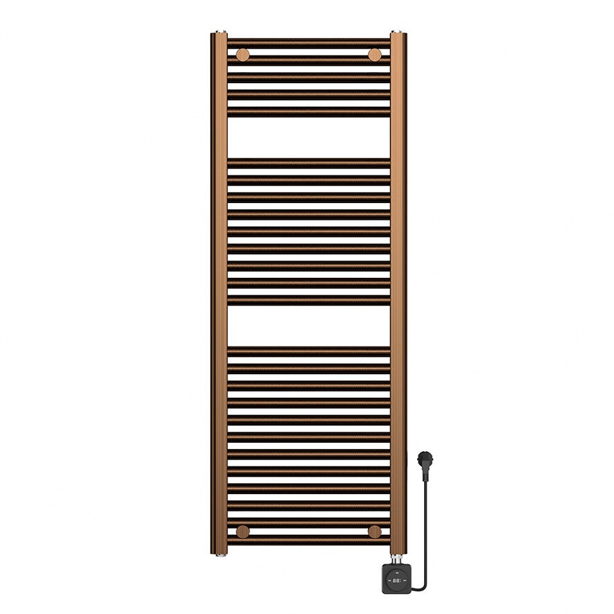 Wiesbaden "Elara" elektrische radiator Smart WiFi 118,5 x 45 cm Geborsteld brons koper PVD