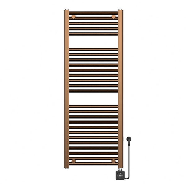 Wiesbaden "Elara" elektrische radiator Smart WiFi 118,5 x 45 cm Geborsteld brons koper PVD