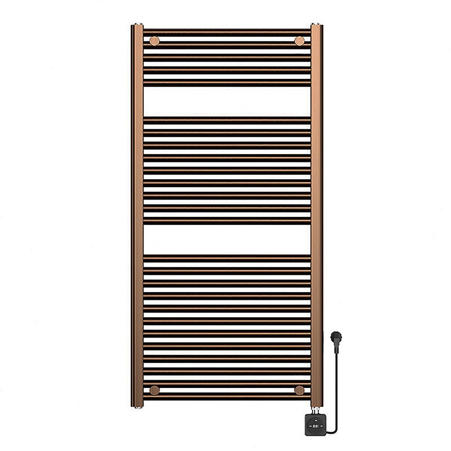 Wiesbaden "Elara" elektrische radiator Smart WiFi 118,5 x 60 cm Geborsteld brons koper PVD