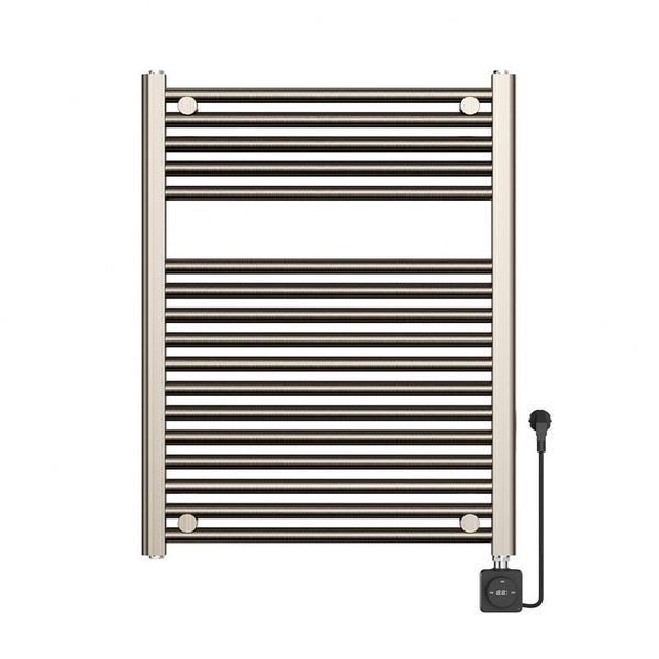 Wiesbaden "Elara" elektrische radiator Smart WiFi 76,6 x 45 cm Geborsteld staal PVD