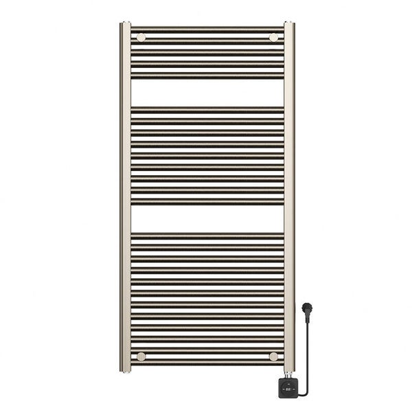 Wiesbaden "Elara" elektrische radiator Smart WiFi 118,5 x 45 cm Geborsteld staal PVD