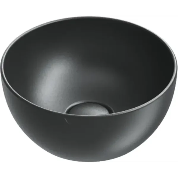 Catalano "Sfera-Tonalita" waskom Ø32x14cm Mat-zwart