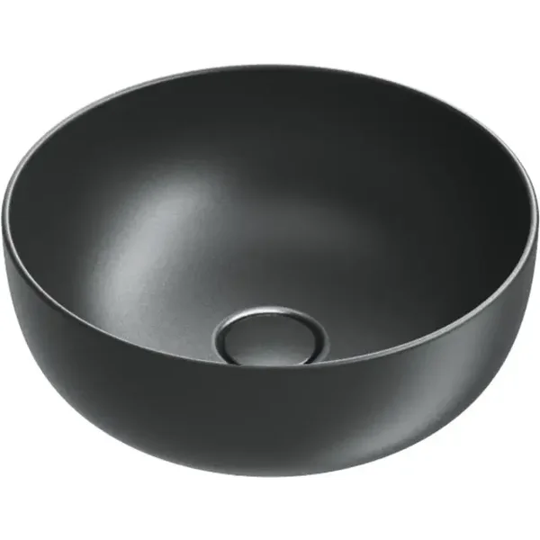 Catalano "Sfera-Tonalita" waskom Ø42x16cm Mat-zwart