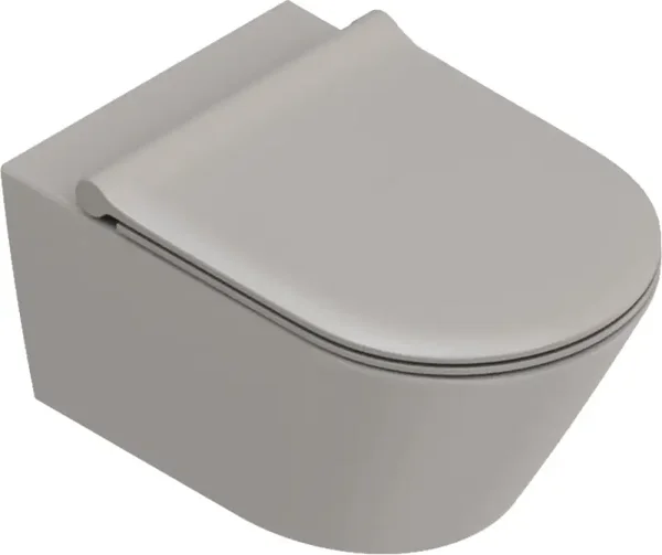 Catalano "Sfera-55" wandtoilet met up-fix bevestiging 55cm Satin-tortora