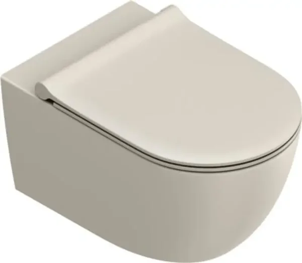 Catalano "Sfera-50" wandtoilet met up-fix bevestiging 50cm Satin-sabbia