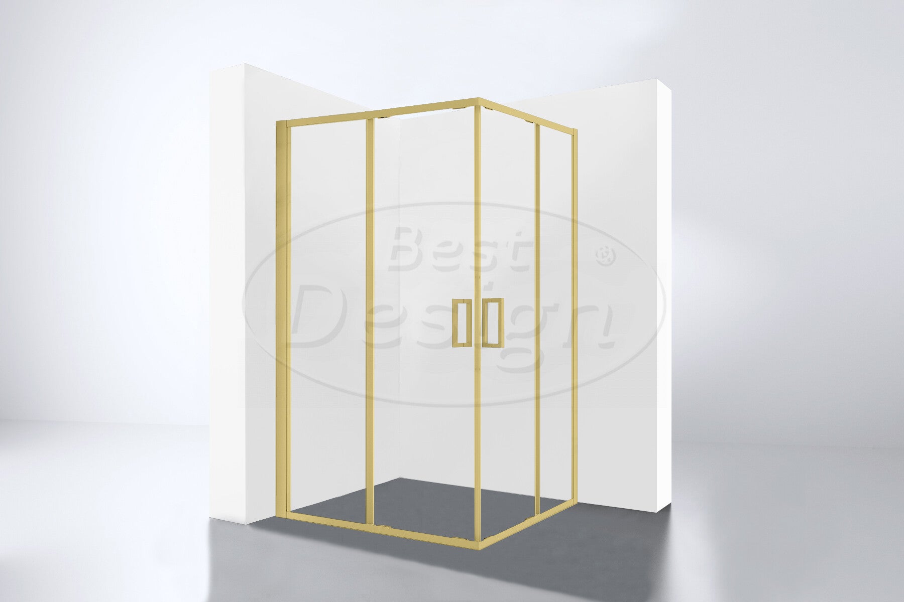 Best-Design Douchecabine "Hulmer-Nancy-1200" met twee schuifdeuren 1200x890x2100x8mm