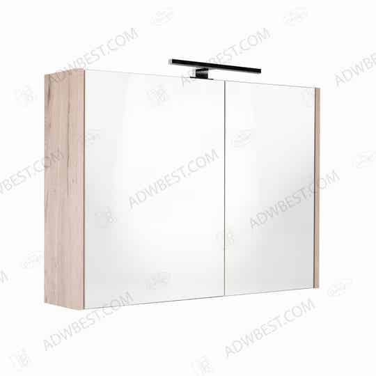 Best-Design "Happy-Halifax" MDF spiegelkast + verlichting 60x60cm