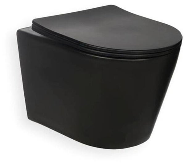 Blue-Label "Odin" wandcloset Verkort Rimfree Mat-zwart