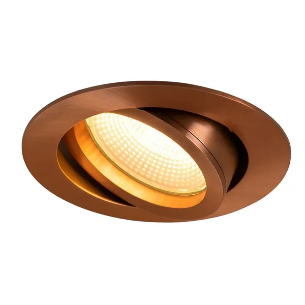 Miran Spot dimbaar 6W IP65 Geborsteld koper
