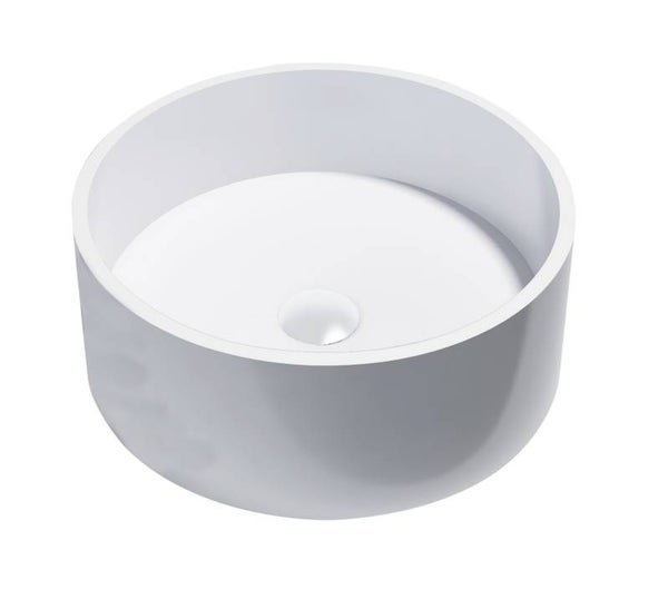 Best-Design "Knock" opbouw-waskom "Just-Solid" 40cm Mat-wit