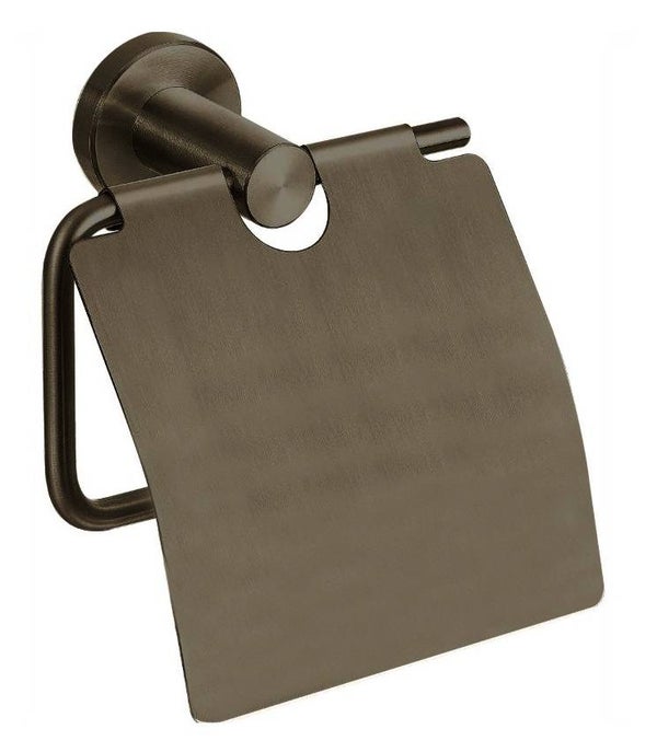 Best-Design "Moya" toiletrolhouder met klep Gunmetal