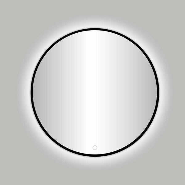 Best-Design Nero "Venetië" ronde spiegel zwart incl.led verlichting Ø 60 cm