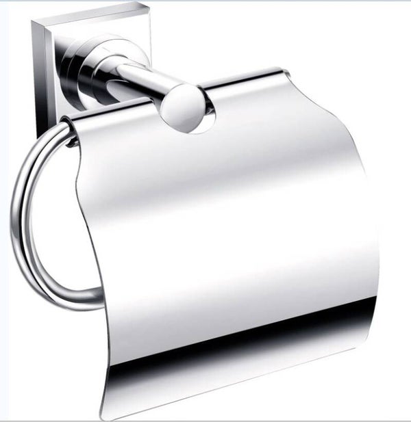Best-Design "Viera" toiletrolhouder met klep Chroom