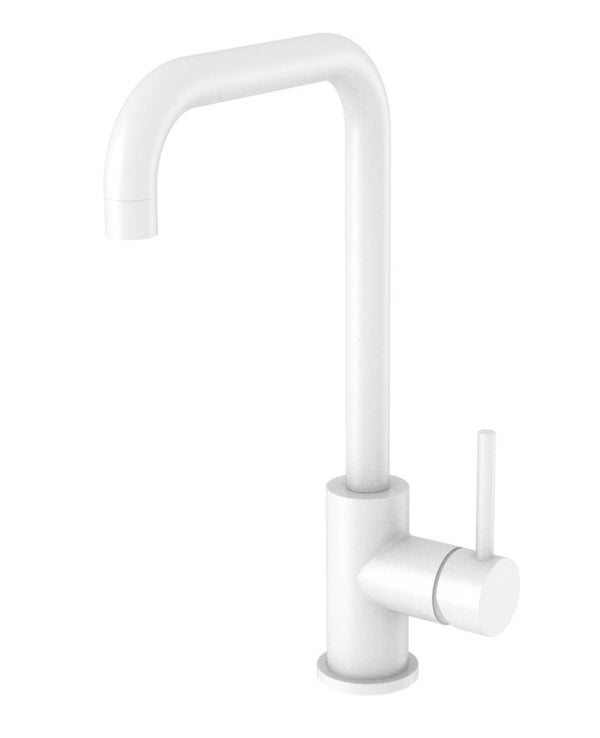 Best-Design White "Zembro" keukenmengkraan H=32 cm Mat-wit