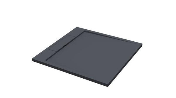 Best-Design "Decent" douchebak Mat-Zwart "Just-Solid" 120x90x3,5cm