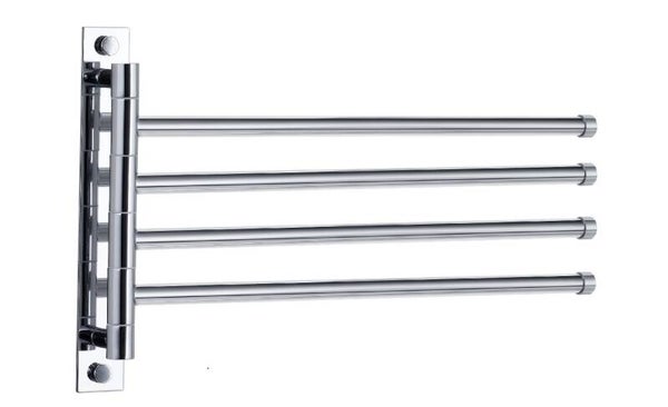 Best-Design "Prola-4" handdoekhouder 4-lids Chroom