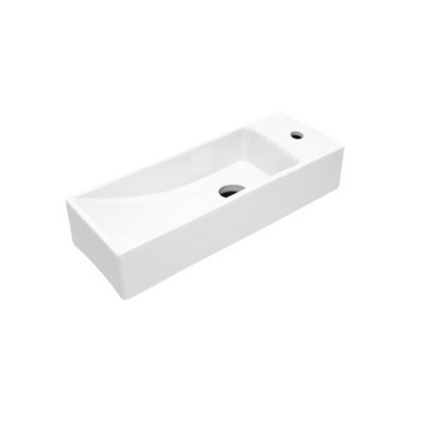 Best-Design "Queen" fontein Rechts 38x14x8 cm Glans-wit