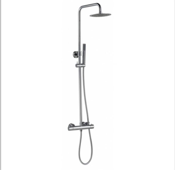 Best-Design "Paris 200" thermostatische regendouche-opbouwset Chroom