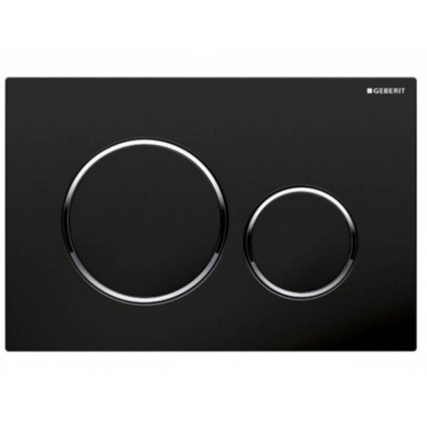 Geberit bedieningsplaat Sigma-20 Type: 115.882.KM1 Glans zwart / Chroom