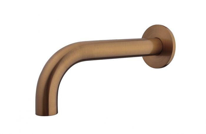 Wiesbaden "Caral" inbouw baduitloop 20 cm Geborsteld brons koper