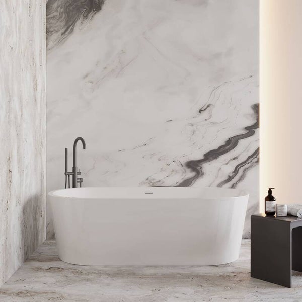 Best-Design "Becoma" vrijstaand bad 178x80x55cm Glans-wit