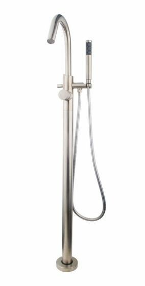 Wiesbaden "Caral" Vrijstaande badkraan Geborsteld staal