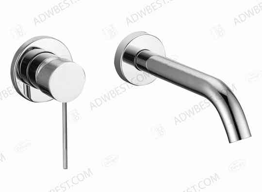 Best-Design "Ore-Decorata" RVS-304 inbouw-wandmengkraan uitl=20cm RVS