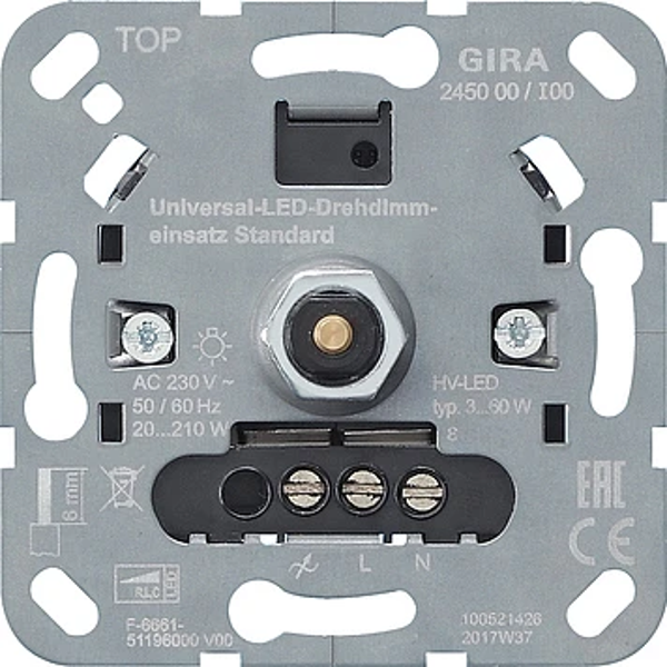 Gira "Systeem 3000" universele led draaidimmer