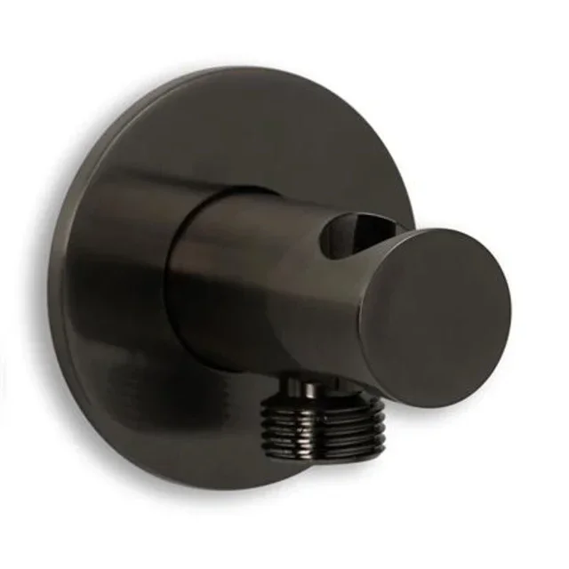 Schiphorst-Sanitair "Blue-Brondby" handdouchehouder met slangaansluiting Gunmetal