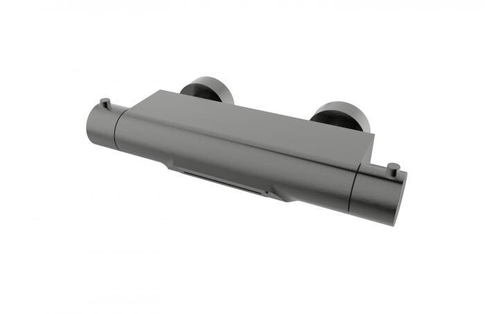 Wiesbaden "Style" Thermostatische waterval badmengkraan Gunmetal