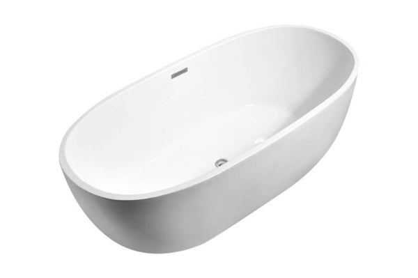 Best-Design "Moderna" vrijstaand bad 170x78x60cm Mat-Wit