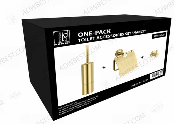 Best-Design One-Pack toilet accessoires set "Nancy"