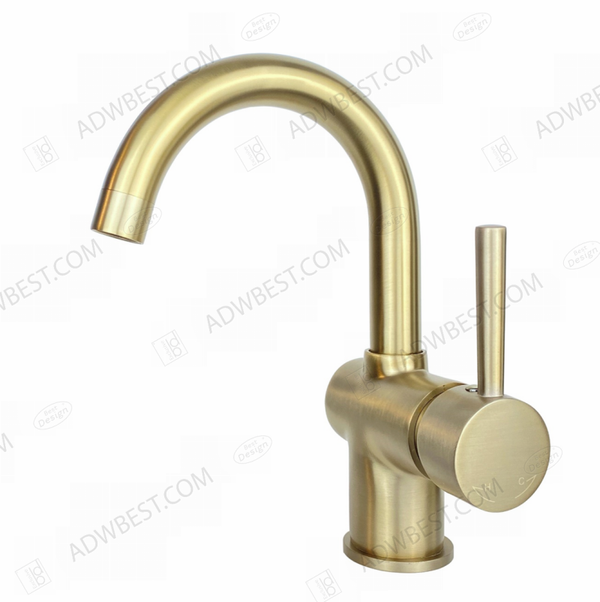 Best-Design "Nancy-Ansbach" wastafelmengkraan met drb.uitloop Mat-goud