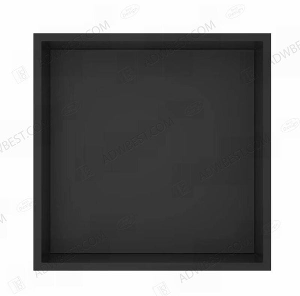 Best-Design "Nero-Kaya" inbouwnis 30.5x30.5x7 cm Mat-zwart