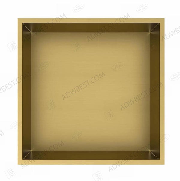 Best-Design "Nancy-Kaya" inbouwnis 30.5x30.5x7 cm Mat-goud
