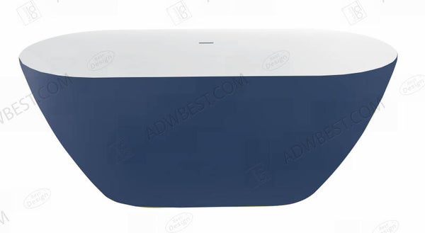 Best-Design "Friday-Blue-Bicolor" vrijstaand bad 178x78x60 cm