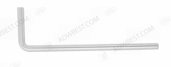 Best-Design "White" vloerbuis 800x200x32 mm Mat-wit
