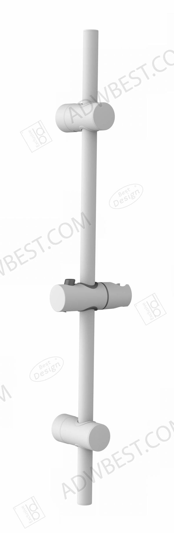 Best-Design "White-Vita" douche-glijstang 68 cm Mat-wit