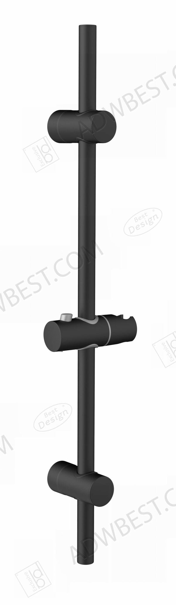 Best-Design "Nero-Vita" douche-glijstang 68 cm Mat-zwart