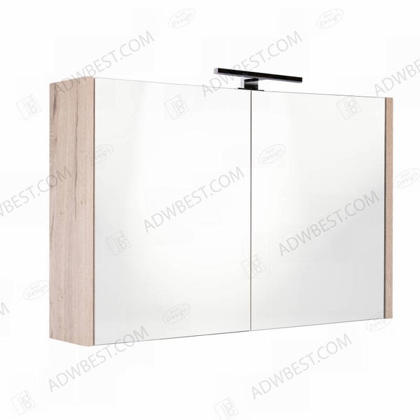 Best-Design "Happy-Halifax" MDF spiegelkast + verlichting 100x60cm