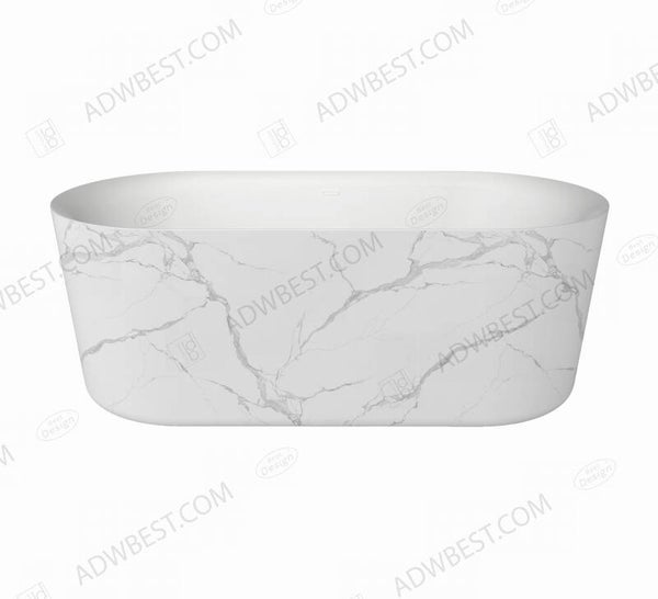 Best-Design "Bianco-Marble" vrijstaand bad 179x85x60cm