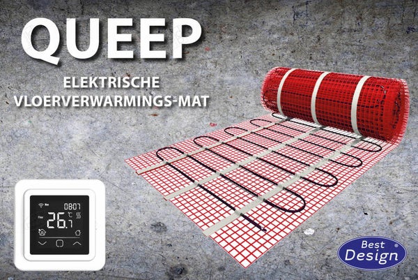 Best-Design "Queep" elektrische vloerverwarmings-mat 15.0 m2