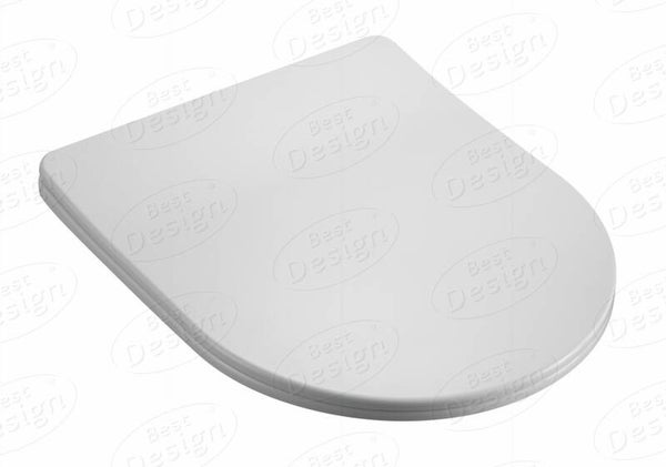 Best-Design "Lavina-49" toiletzitting soft-closing Glans-wit