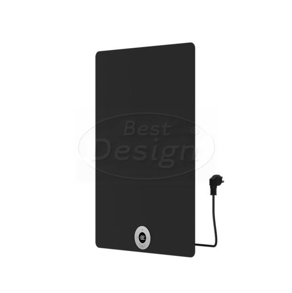 Best-Design "Brenner-Black" Elektrische radiator Mat-zwart 300W 700x500mm